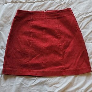 ⭐ 3 for $18 ⭐ Forever 21 Red Stretch Denim Mini Skirt size Small